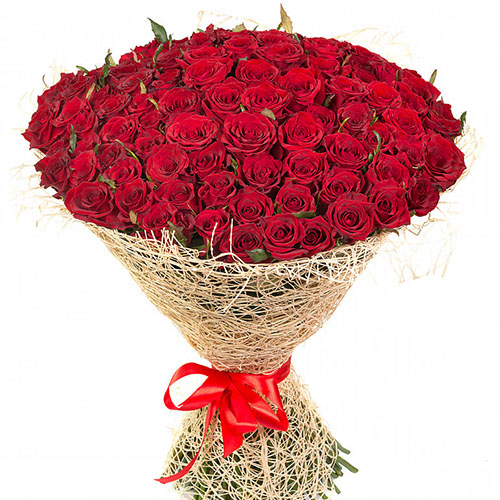 фото товара 101 червона троянда | «Роза Закарпаття»