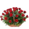 Фото товара 35 червоних троянд у кошику в Ужгороде