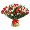Фото товара 201 тюльпан (два кольори) в коробці в Ужгороде