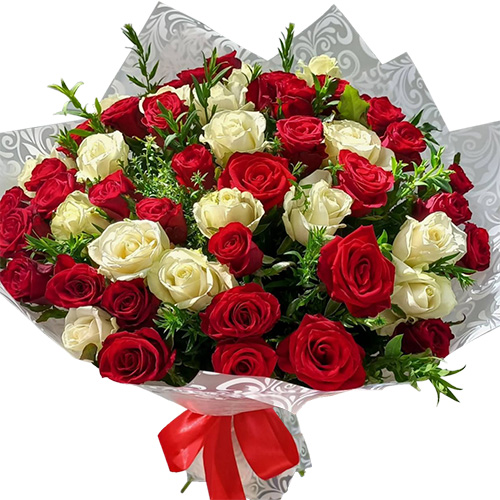 Фото товара Букет "Красуня" 51 троянда в Ужгороде