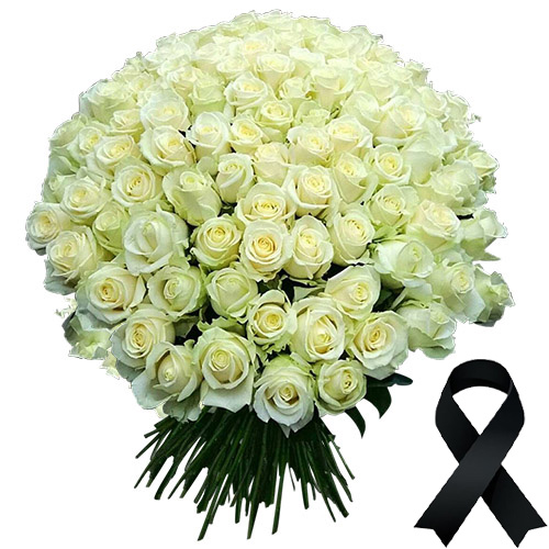 Фото товара 100 белых роз в Ужгороде