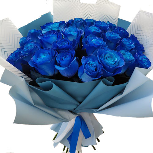 Фото товара 33 синие розы в Ужгороде