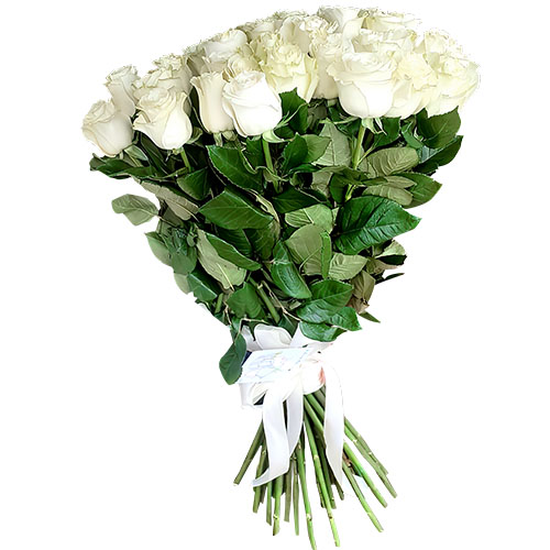 Фото товара 33 белые розы в Ужгороде