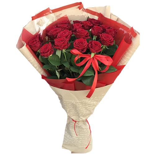 Фото товара Букет роз 21 красная в Ужгороде