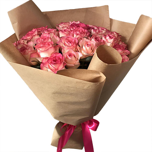 Фото товара 25 розовых роз в Ужгороде
